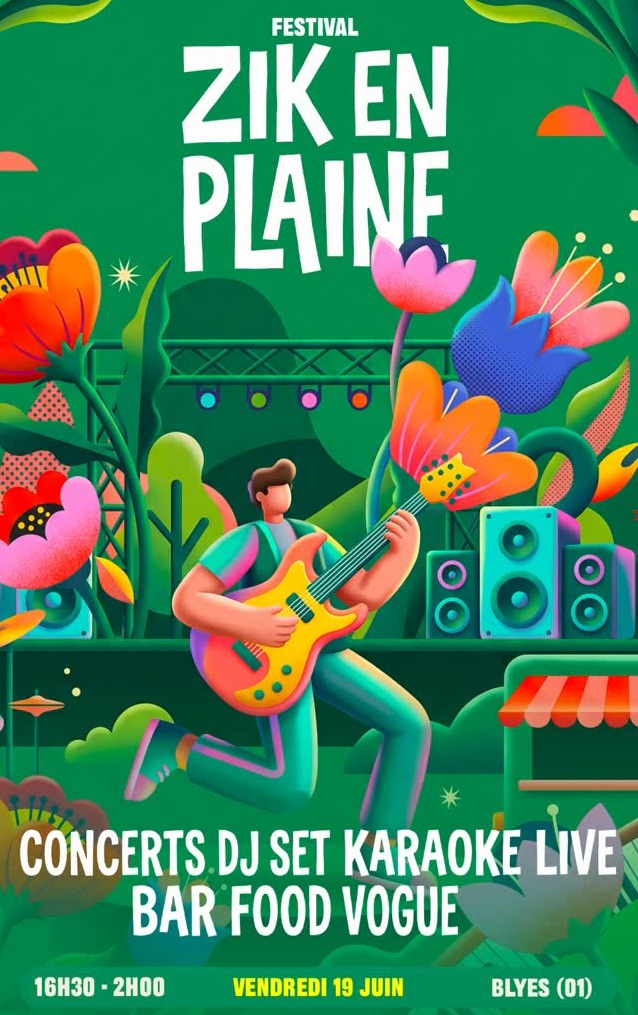 Affiche Fête de la Musique - Zik en Plaine