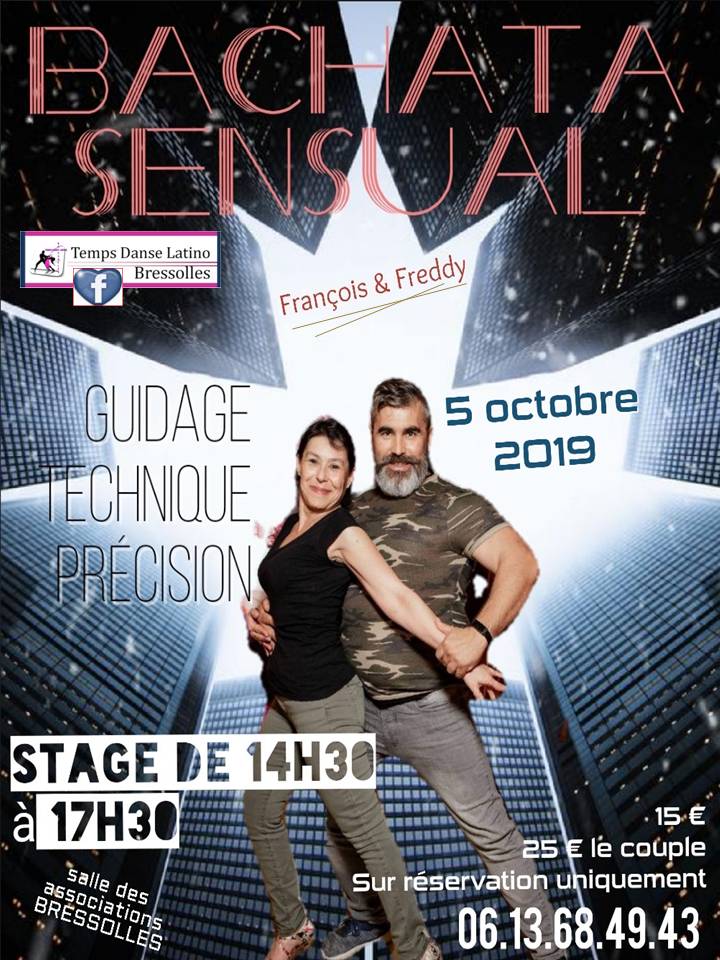 Affiche 2ème édition Stage Bachata Francçois & Freddy