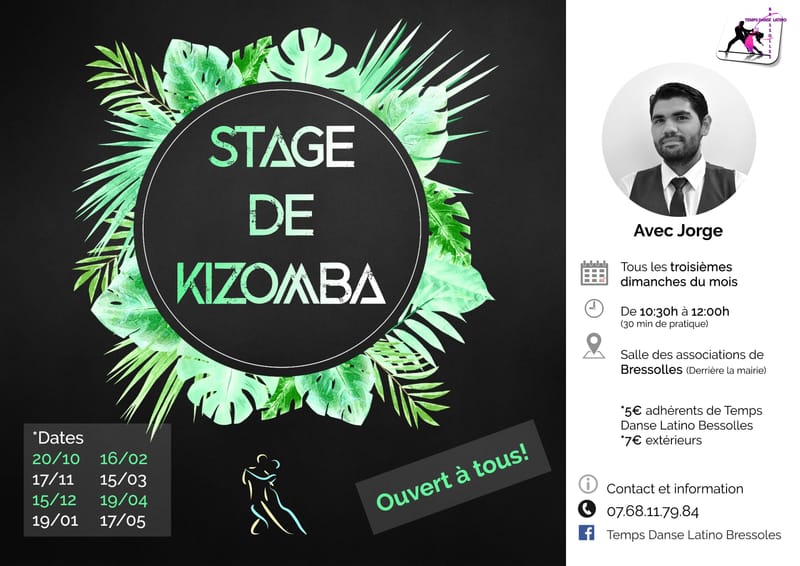 Affiche Stage 3ème dimanche du mois