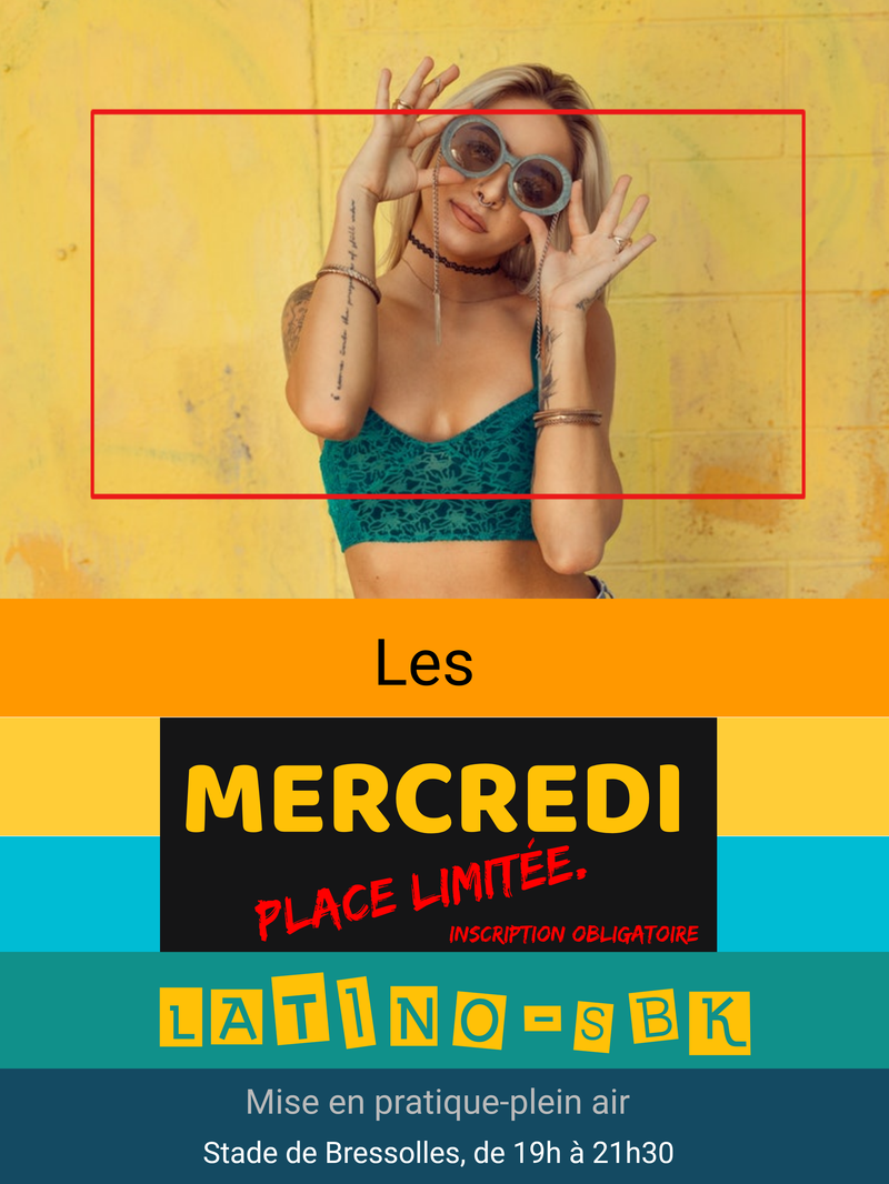 Affiche Les mercredis latino plein air
