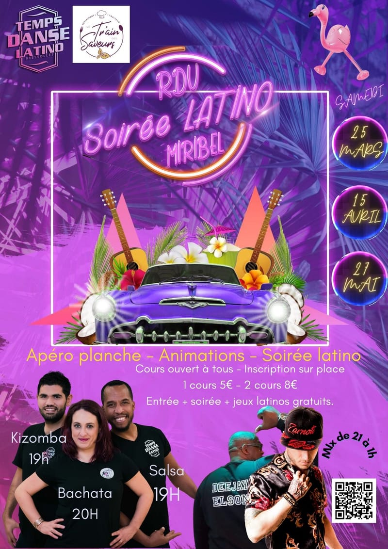 Affiche Le train des saveurs LATINO - 3 ème édition
