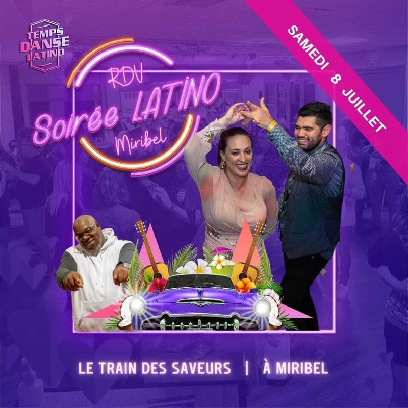 Affiche Rendez vous Latino au Train des Saveurs