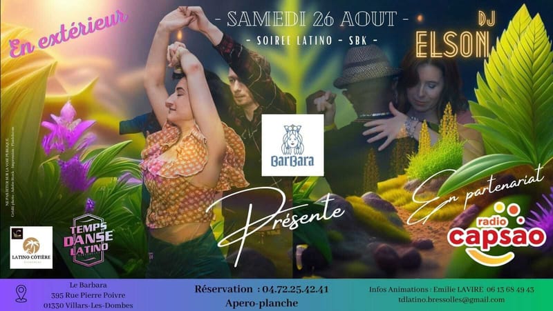Affiche Animation Latino au Barbara