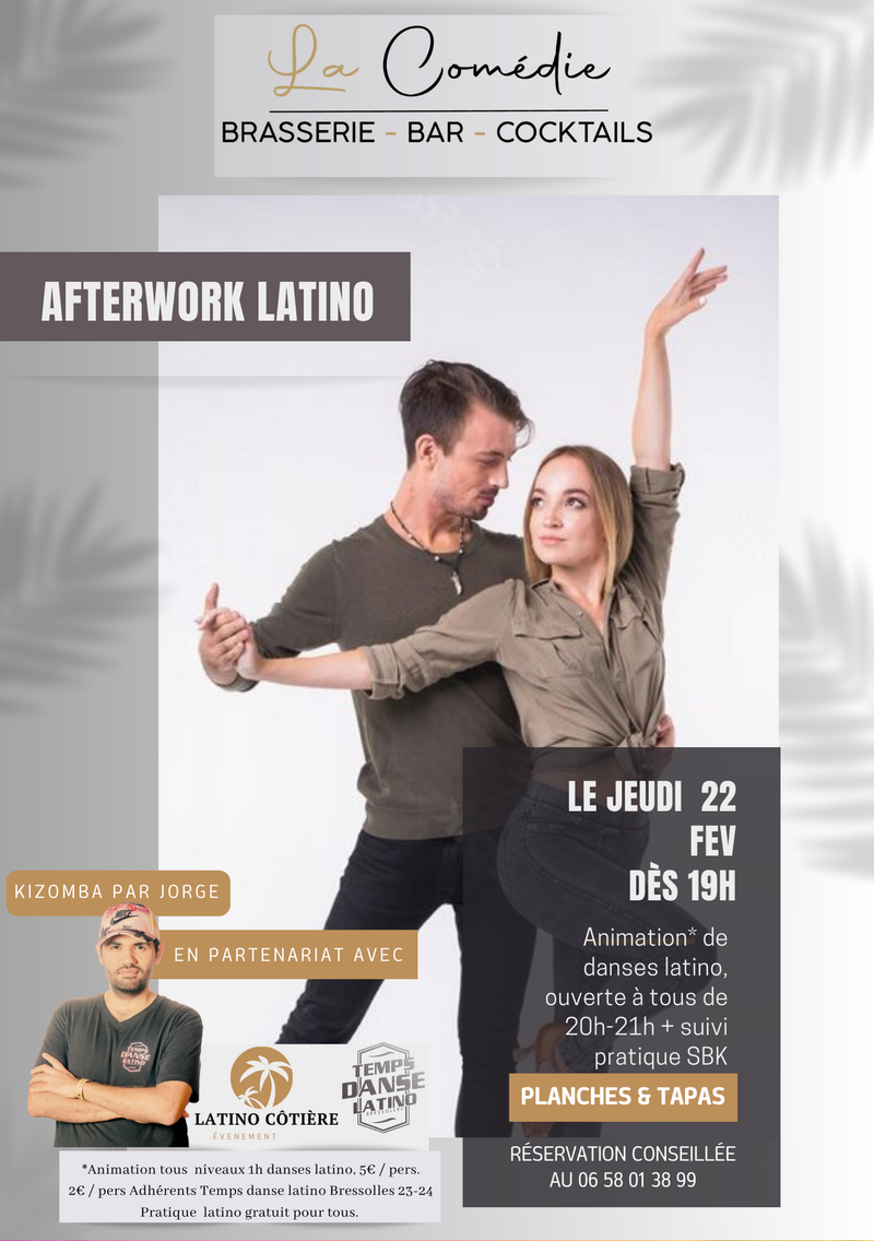 Affiche Animation Latino à La Comédie