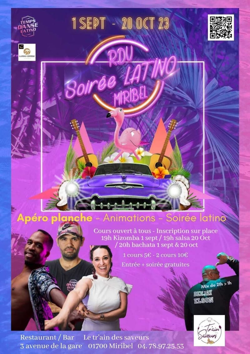 Affiche RDV Latino au Train des Saveurs