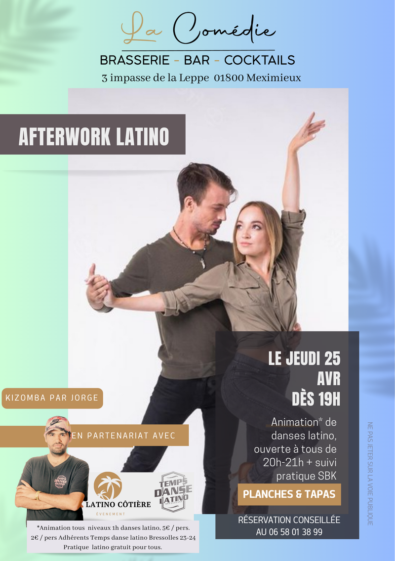 Affiche Animation Latino à la Comédie