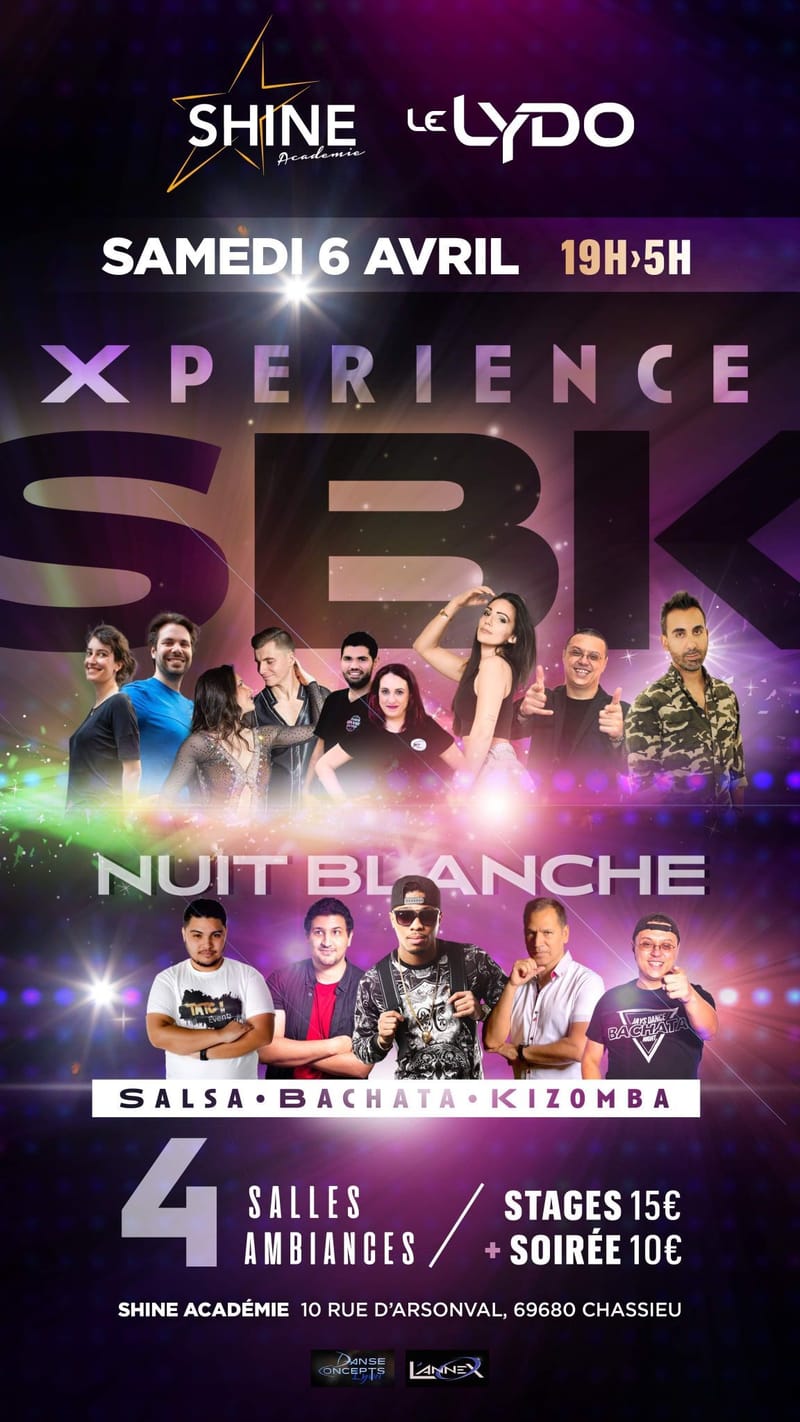 Affiche Animation Latino a la Shine Académie Chassieu