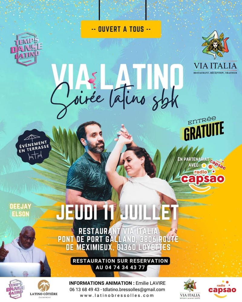 Affiche Via latino à Loyettes