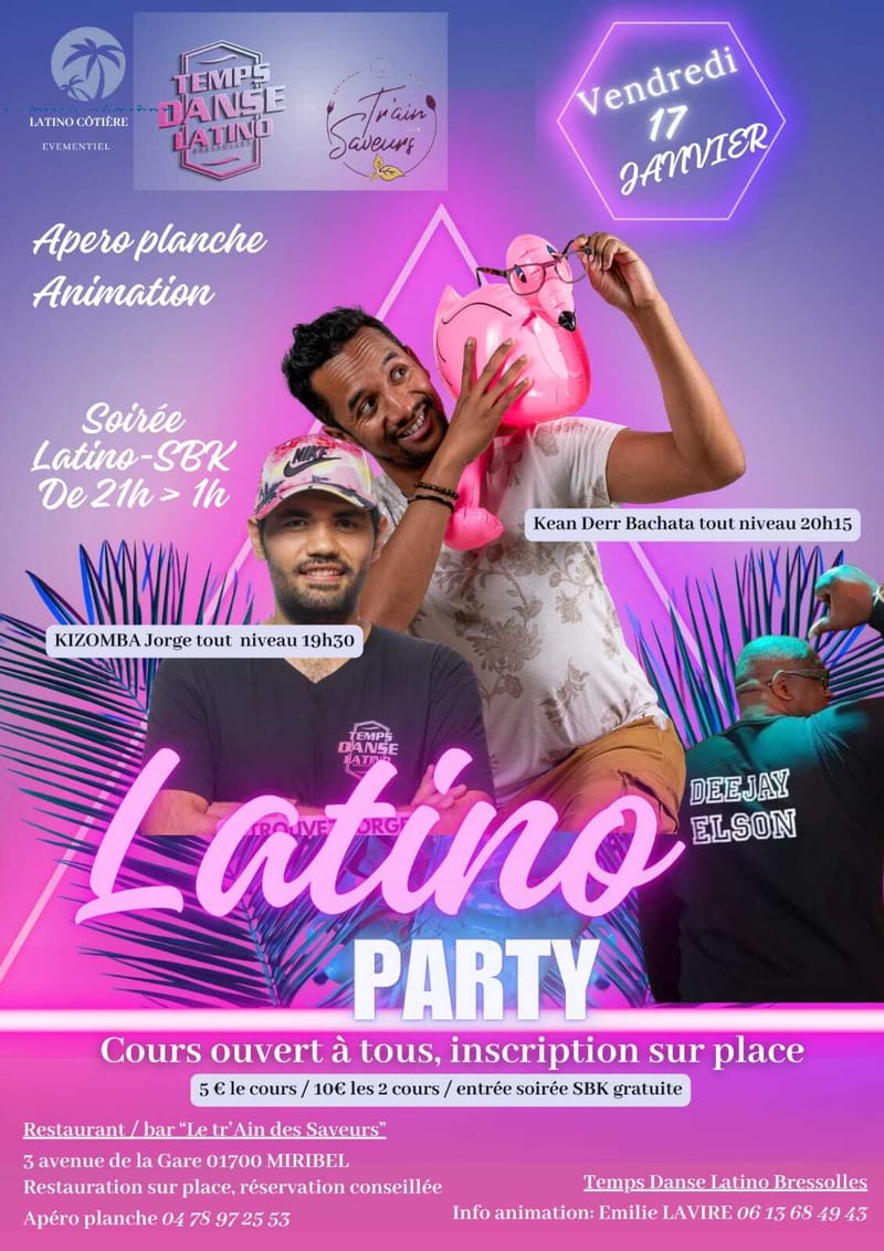 Affiche RDV Latino à Miribel