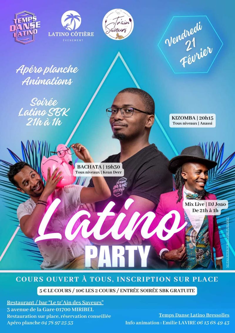 Affiche RDV Latino à Miribel