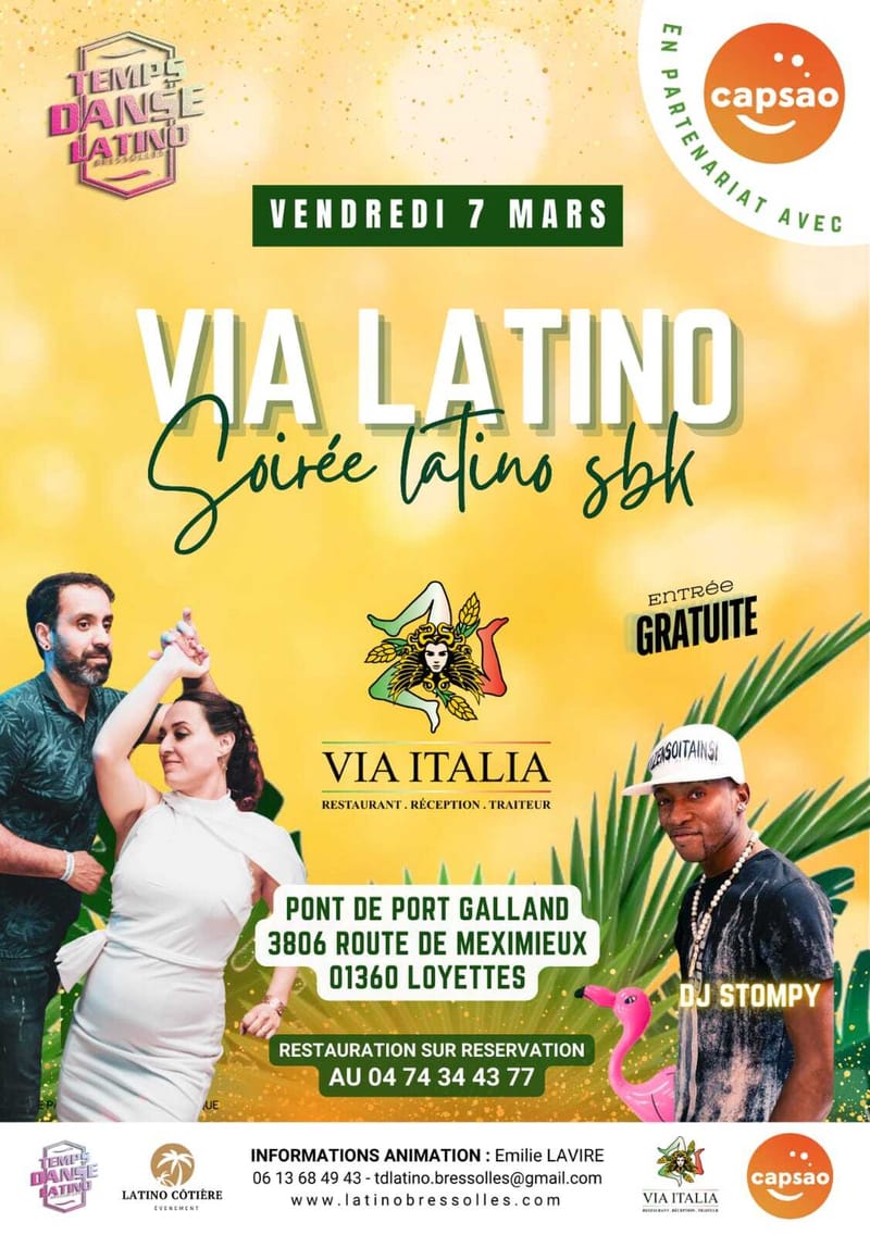 Affiche Via latino à Loyettes