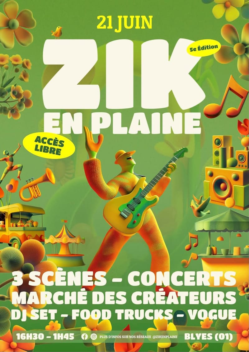 Affiche FETE DE LA MUSIQUE A BLYES
