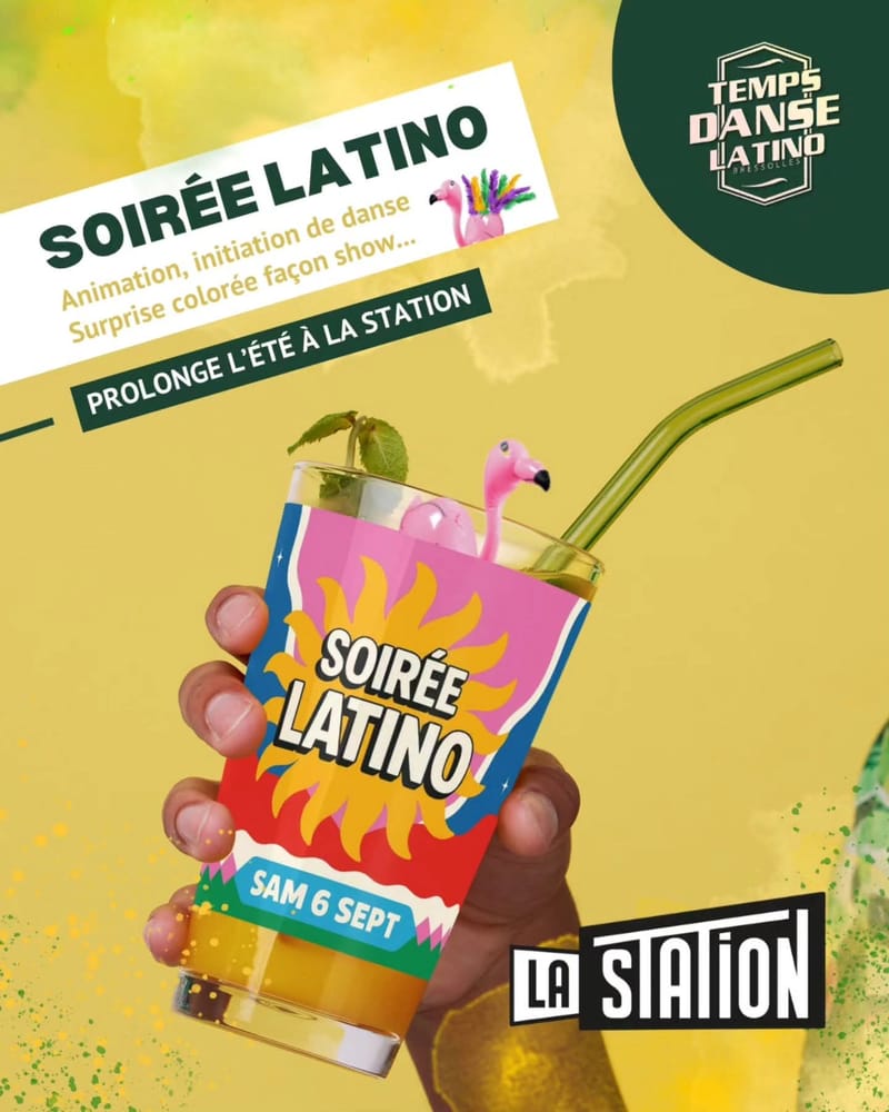 Affiche LA STATION SOIREE LATINO