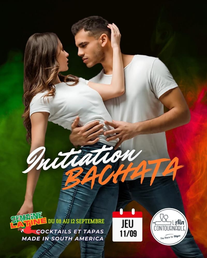 Affiche L'Aincontournable Semaine latino : initiation bachata