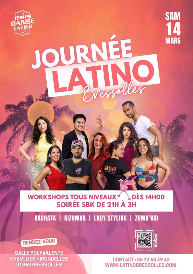 Affiche 10ème journée latino - Bressolles