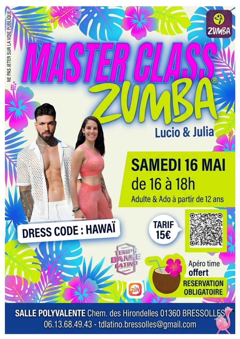 Affiche Zumba avec Lucio & Julia