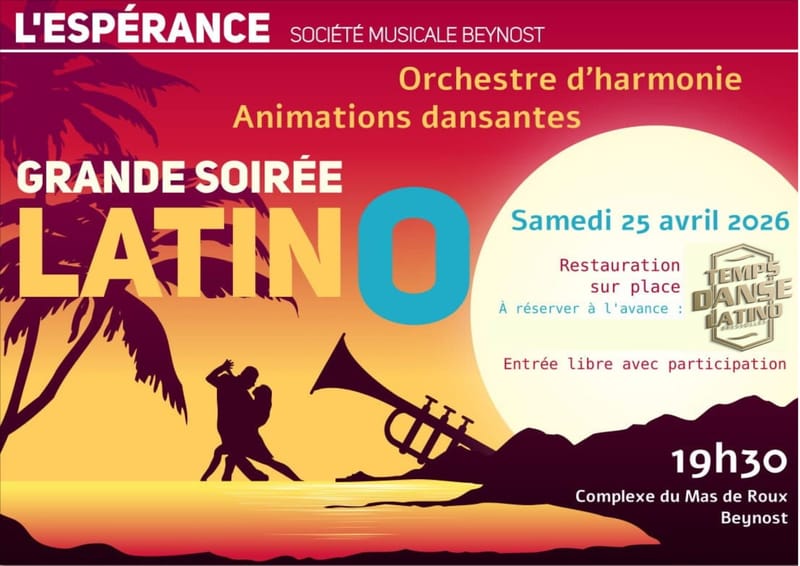 Affiche Soirée Latino avec L'Espérance